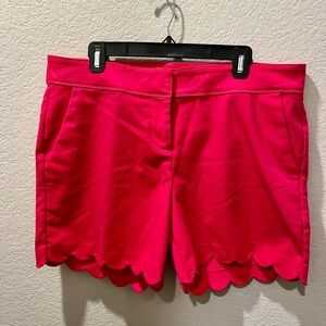Hot Pink Scalloped Shorts